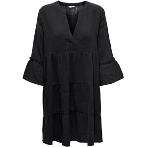 ONLY Women's ONLTHYRA PEPLON Dress NOOS WVN Dress, Phantom, M ONLY Women's ONLTHYRA PEPLON Dress NOOS WVN Dress, Phantom, M