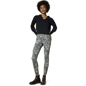 HUE Women's High Rise Denim Legging, Grey Baby Leopard, M HUE Women's High Rise Denim Legging, Grey Baby Leopard, M