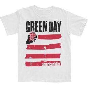 Green Day Idiot Flag T-Shirt, White, Large Green Day Idiot Flag T-Shirt, White, Large