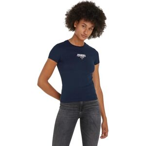 Tommy Jeans Women Short-Sleeve T-Shirt Slim Crew Neck, Blue (Dark Night Navy), XXS Tommy Jeans Women Short-Sleeve T-Shirt Slim Crew Neck, Blue (Dark Night Navy), XXS