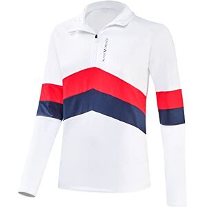 Black Crevice Women's Zipper Functional Shirt, White/Red, 46 Black Crevice Women's Zipper Functional Shirt, White/Red, 46