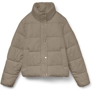 VERO MODA Women's Vmmaggy Short Jacket Ga Boo Quilted Jacket, Silver Mink, XS VERO MODA Women's Vmmaggy Short Jacket Ga Boo Quilted Jacket, Silver Mink, XS