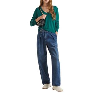 United Colors of Benetton Women's V-Neck Jersey M/L 1002d401y Sweater, Green, L United Colors of Benetton Women's V-Neck Jersey M/L 1002d401y Sweater, Green, L