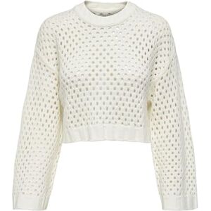 ONLY Womens Onlsmilla Short L/S KNT Noos Pullover Sweater, Marshmallow, M UK ONLY Womens Onlsmilla Short L/S KNT Noos Pullover Sweater, Marshmallow, M UK
