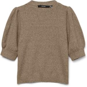 VERO MODA Women's Vmdoffy 2/4 O-Neck Pullover Ga Noos, Sepia Tint, L VERO MODA Women's Vmdoffy 2/4 O-Neck Pullover Ga Noos, Sepia Tint, L