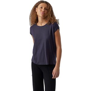 VERO MODA Women's Vmava Plain SS Top Gajrs Noos Shirt, Night Sky, XS VERO MODA Women's Vmava Plain SS Top Gajrs Noos Shirt, Night Sky, XS