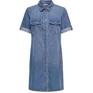 ONLY Women's Onllisa S/S DNM Dress Gua, Medium Blue (Medium Blue Denim), L ONLY Women's Onllisa S/S DNM Dress Gua, Medium Blue (Medium Blue Denim), L