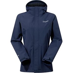 Berghaus Women's Hillwalker Interactive Gore-Tex Shell Jacket Waterproof Coat Breathable Durable, Dusk/Navy Blazer, 18 Berghaus Women's Hillwalker Interactive Gore-Tex Shell Jacket Waterproof Coat Breathable Durable, Dusk/Navy Blazer, 18