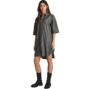 G-STAR Women's Shirt Dress Short Sleeve, Black (jet black D21884-D105-A814), XS G-STAR Women's Shirt Dress Short Sleeve, Black (jet black D21884-D105-A814), XS