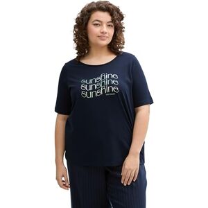 TOM TAILOR Women's 1047062 T-Shirt, 10668-Sky Captain Blue, XXL TOM TAILOR Women's 1047062 T-Shirt, 10668-Sky Captain Blue, XXL