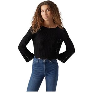 VERO MODA Womens Vmginger 3/4 Boatneck Pullover Ga Noos Knitted Jumper, Black, XL UK VERO MODA Womens Vmginger 3/4 Boatneck Pullover Ga Noos Knitted Jumper, Black, XL UK