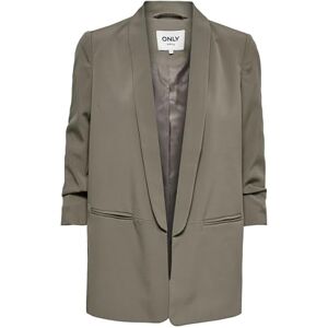 ONLY Women's Onlelly 3/4 Life Blazer TLR Noos, Walnut, 12 ONLY Women's Onlelly 3/4 Life Blazer TLR Noos, Walnut, 12
