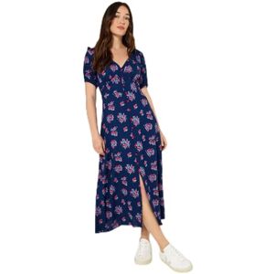 Joe Browns Women's Blue & Red Ditsy Floral Vintage-Inspired Tea Dress, 6 Petite Joe Browns Women's Blue & Red Ditsy Floral Vintage-Inspired Tea Dress, 6 Petite