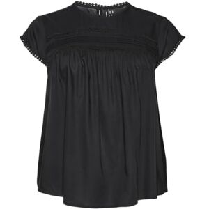VERO MODA Women's VMDEBBIE Pleat S/L TOP GA NOOS Blouse, Black, M VERO MODA Women's VMDEBBIE Pleat S/L TOP GA NOOS Blouse, Black, M