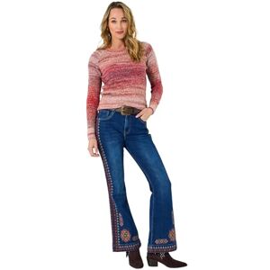 Joe Browns Women's Relaxed Fit Crew Neck Jumper Sweater, Orange, 10 Joe Browns Women's Relaxed Fit Crew Neck Jumper Sweater, Orange, 10