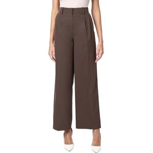 VERO MODA Women's Vmnila Mw Loose Dad Pant Noos Fabric Trousers, Chocolate Brown, 36W x 34L VERO MODA Women's Vmnila Mw Loose Dad Pant Noos Fabric Trousers, Chocolate Brown, 36W x 34L