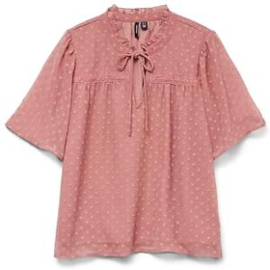 VERO MODA Women's Vmleah SS Lace Top WVN Ga Noos, Nostalgia Rose, M VERO MODA Women's Vmleah SS Lace Top WVN Ga Noos, Nostalgia Rose, M