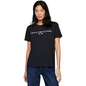 Tommy Hilfiger Women's Round Neck Short Sleeve T-Shirt, Blue (Desert Sky), XXS Tommy Hilfiger Women's Round Neck Short Sleeve T-Shirt, Blue (Desert Sky), XXS