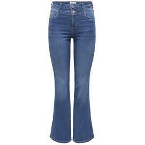 ONLY Women's Onlroyal Hw Db Fyoke Flared DNM High-Waist Jeans, Dark Denim Blue, S / 30L ONLY Women's Onlroyal Hw Db Fyoke Flared DNM High-Waist Jeans, Dark Denim Blue, S / 30L