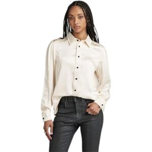 G-STAR Women's Boxy Shirt , Beige (eggnog D23580-D414-G076), M G-STAR Women's Boxy Shirt , Beige (eggnog D23580-D414-G076), M