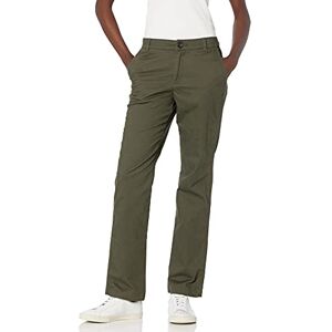 Amazon Essentials Women's Slim Fit, Straight leg Stretch Twill Chino Pant, Dark Olive, 10 Amazon Essentials Women's Slim Fit, Straight leg Stretch Twill Chino Pant, Dark Olive, 10