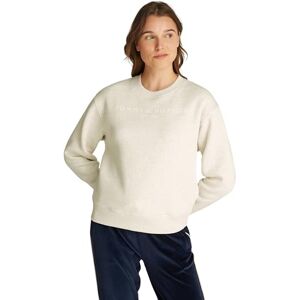 Tommy Hilfiger Women's Sweatshirt without Hood, Off-White (Oatmeal Heather), XXL Tommy Hilfiger Women's Sweatshirt without Hood, Off-White (Oatmeal Heather), XXL