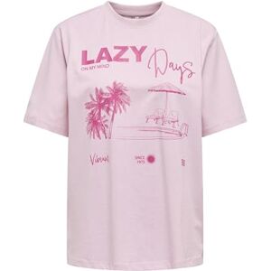 ONLY Women's Onlpatricia Life S/S Summer Top Box JRS, Roseate Spoonbill, XS ONLY Women's Onlpatricia Life S/S Summer Top Box JRS, Roseate Spoonbill, XS