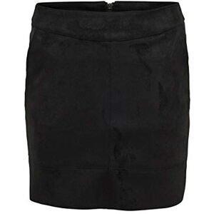 ONLY Women's Onljulie Fauxsuede Skirt OTW Noos Faux Leather, Black, 6 ONLY Women's Onljulie Fauxsuede Skirt OTW Noos Faux Leather, Black, 6
