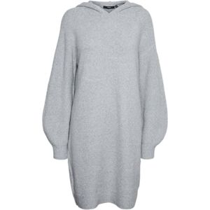 VERO MODA Women's Vmdoffy Hoodie Ls Short Dress Ga Noos Hooded, Light Grey Mix, L VERO MODA Women's Vmdoffy Hoodie Ls Short Dress Ga Noos Hooded, Light Grey Mix, L