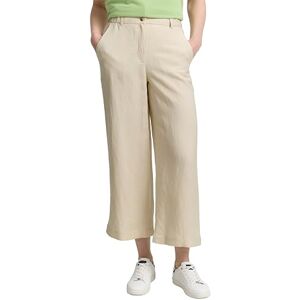 TOM TAILOR Women's Linen Blend Culotte Trousers, 37762 Champagne, 34W x 28L TOM TAILOR Women's Linen Blend Culotte Trousers, 37762 Champagne, 34W x 28L