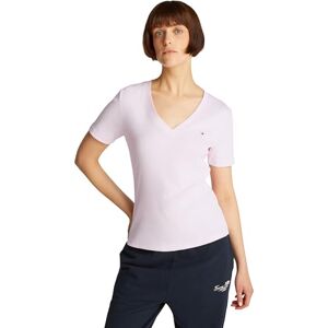 Tommy Hilfiger Women’s Short Sleeve T-Shirt New Slim Cody V-Neck, Pink (Light Pink), XXL Tommy Hilfiger Women’s Short Sleeve T-Shirt New Slim Cody V-Neck, Pink (Light Pink), XXL