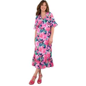 Joe Browns Women's Wide Sleeve Floral Printed Dress, Navy, 12 Joe Browns Women's Wide Sleeve Floral Printed Dress, Navy, 12