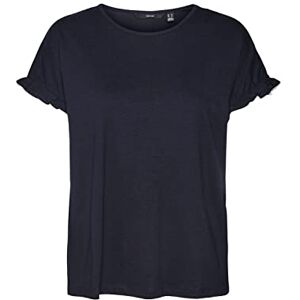 VERO MODA Women's Vmdana Ss O-Neck Top JRS T-Shirt, Blazer Navy, XS VERO MODA Women's Vmdana Ss O-Neck Top JRS T-Shirt, Blazer Navy, XS
