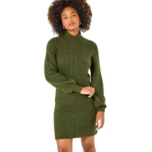 Joe Browns Women's Cosy Chunky Cable Knit Balloon Sleeve Jumper Dress, Regular, Green, UK 16 Joe Browns Women's Cosy Chunky Cable Knit Balloon Sleeve Jumper Dress, Regular, Green, UK 16