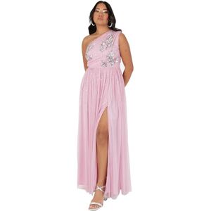 Maya Deluxe Women's Ladies Maxi Dress One Shoulder Sleeveless Sequin Embellished Floral Tulle A-line for Occasion Prom Ball Gown Cherry Blossom 8 Maya Deluxe Women's Ladies Maxi Dress One Shoulder Sleeveless Sequin Embellished Floral Tulle A-line for Occasion Prom Ball Gown Cherry Blossom 8