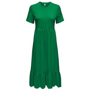 ONLY Women's Onlmay Life S/S Peplum Calf Dressbox JRS Maxi Dress, Green Bee, S ONLY Women's Onlmay Life S/S Peplum Calf Dressbox JRS Maxi Dress, Green Bee, S
