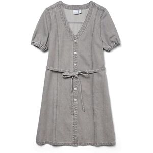 VERO MODA Women's Vmjanet SS V-Neck Short Dress Noos, Light Grey Denim, M VERO MODA Women's Vmjanet SS V-Neck Short Dress Noos, Light Grey Denim, M
