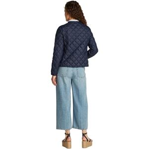 Tommy Hilfiger Women's Collarless Quilted Down Jacket with Button Placket, Blue (Dark Night Navy), M Tommy Hilfiger Women's Collarless Quilted Down Jacket with Button Placket, Blue (Dark Night Navy), M