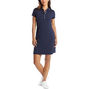 Nautica Women's Easy Classic Short Sleeve Stretch Cotton Polo Dress Casual, Navy Seas, XS Nautica Women's Easy Classic Short Sleeve Stretch Cotton Polo Dress Casual, Navy Seas, XS