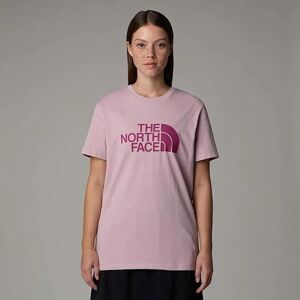 The North Face Women's S/S Relaxed Easy T-Shirt, Metal Pink/Cyber Berry, XL The North Face Women's S/S Relaxed Easy T-Shirt, Metal Pink/Cyber Berry, XL