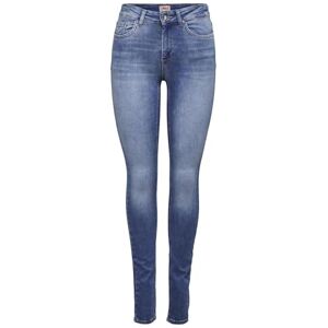 ONLY Women's ONLBLUSH Life MID Skinny REA12187 NOOS Jeans, Medium Blue Denim, S/32 ONLY Women's ONLBLUSH Life MID Skinny REA12187 NOOS Jeans, Medium Blue Denim, S/32