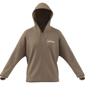 adidas Women's ESSENTIALS LINEAR FULL ZIP FRENCH TERRY HOODIE, warm sandstone/white, XS adidas Women's ESSENTIALS LINEAR FULL ZIP FRENCH TERRY HOODIE, warm sandstone/white, XS