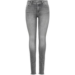 ONLY NOS Women's Onlblush Mid Sk Ank Raw Jns Rea0918 Noos Skinny Jeans, Grey (Grey Denim Denim), 34 /L32 (Manufacturer size: X-Small) ONLY NOS Women's Onlblush Mid Sk Ank Raw Jns Rea0918 Noos Skinny Jeans, Grey (Grey Denim Denim), 34 /L32 (Manufacturer size: X-Small)