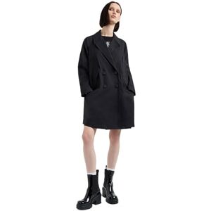 Armani Exchange Women's The Notorius Frank, Sustainable, Double Breasted Caban Coat, Black, L Armani Exchange Women's The Notorius Frank, Sustainable, Double Breasted Caban Coat, Black, L