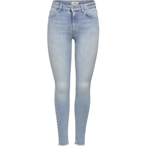 ONLY Womens Onlblush Mid Sk Ank Raw Jns Rea306 Noos Jeans, Blue (Light Blue Denim Light Blue Denim), M / 34L UK ONLY Womens Onlblush Mid Sk Ank Raw Jns Rea306 Noos Jeans, Blue (Light Blue Denim Light Blue Denim), M / 34L UK
