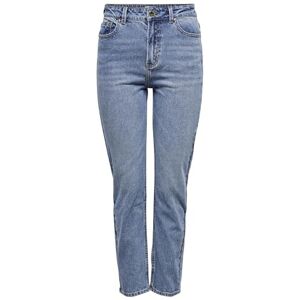 ONLY Women's Onlemily Life Hw St Ankle Mae0012 Noos Jeans, Medium Blue Denim, 28W 32L UK ONLY Women's Onlemily Life Hw St Ankle Mae0012 Noos Jeans, Medium Blue Denim, 28W 32L UK