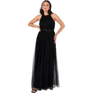 Anaya with Love Ladies Maxi Dress for Women Halter Neck Long Sleeveless with Belt A Line Evening Gown Ball Prom Wedding Guest Bridesmaid, Black 22 Anaya with Love Ladies Maxi Dress for Women Halter Neck Long Sleeveless with Belt A Line Evening Gown Ball Prom Wedding Guest Bridesmaid, Black 22