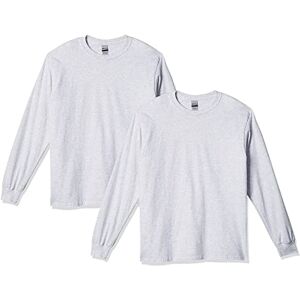 Gildan Unisex's Ultra Cotton Long Sleeve T-Shirt, Style G2400, Multipack, Ash Grey (2-Pack), XL (Pack of 2) Gildan Unisex's Ultra Cotton Long Sleeve T-Shirt, Style G2400, Multipack, Ash Grey (2-Pack), XL (Pack of 2)