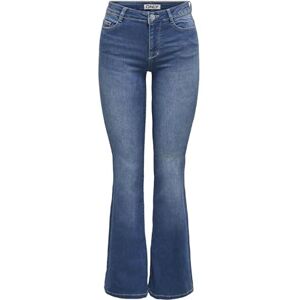 ONLY Women's Onljaci Mw Str Lank DNM JNS Azg Jeans, Medium Blue (Medium Blue Denim), 27W x 32L ONLY Women's Onljaci Mw Str Lank DNM JNS Azg Jeans, Medium Blue (Medium Blue Denim), 27W x 32L