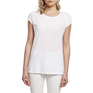 Build Your Brand Women's Kvinder Udvidet Skuldertaske te T-Shirt, White, M EU
